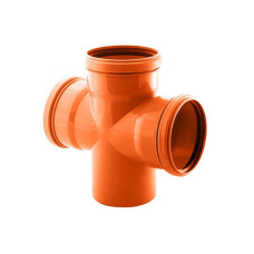 Хрестовина ПВХ каналізаційна 160