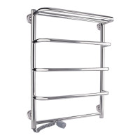Полотенцесушитель электрический Qtap Standard shelf (CRM) P5 500х700 LE с полкой
