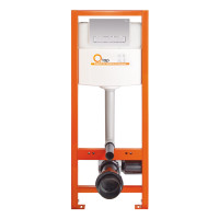 Інсталяція для унітаза Qtap Nest M425-M08CRM з панеллю змиву Chrome