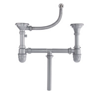 Сифон для кухонної мийки Imperial 104-2 з круглим переливом