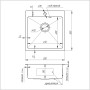Кухонна мийка Imperial Handmade D5050BR 2.7/1.0 мм (IMPD5050BRPVDH10)