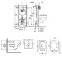 Набір інсталяція 4 в 1 Grohe Rapid SL 38772001 + унітаз з сидінням Qtap Crow QT05335170W