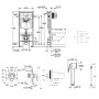 Комплект Grohe інсталяція Rapid SL 38721001 + набір для гігієнічного душу зі змішувачем BauLoop 111042