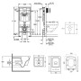 Набір інсталяція 4 в 1 Grohe Rapid SL 38721001 + унітаз з сидінням Qtap Crow QT05335170W