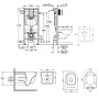 Набір інсталяція 5 в 1 Grohe Rapid SL 38827000 + унітаз з сидінням Qtap Swan QT16335178W