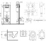 Комплект Qtap інсталяція Nest QTNESTM425M08CRM + унітаз з сидінням Jay QT07335176W + набір для гігієнічного душу зі змішувачем Inspai-Varius QTINSVARCRMV00440501