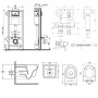 Комплект Qtap інсталяція Nest QTNESTM425M11CRM + унітаз з сидінням Jay QT07335176W + набір для гігієнічного душу зі змішувачем Inspai-Varius QTINSVARCRMV00440501