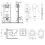 Комплект Qtap інсталяція Nest QTNESTM425M11CRM + унітаз з сидінням Jay QT07335176W + набір для гігієнічного душу зі змішувачем Inspai-Varius QTINSVARCRMV00440001
