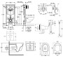 Комплект інсталяція Grohe Rapid SL 38721001 + унітаз з сидінням Qtap Swan QT16335178W + набір для гігієнічного душу зі змішувачем Grohe BauLoop 111042