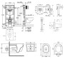 Комплект інсталяція Grohe Rapid SL 38772001 + унітаз з сидінням Qtap Swan QT16335178W + набір для гігієнічного душу зі змішувачем Grohe BauClassic 111048