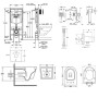 Комплект інсталяція Grohe Rapid SL 38722001 + унітаз з сидінням Qtap Swan QT16335178W + набір для гігієнічного душу зі змішувачем Grohe BauClassic 111048