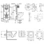 Комплект інсталяція Grohe Rapid SL 38827000 + унітаз з сидінням Qtap Crow QT05335170W + набір для гігієнічного душу зі змішувачем Grohe BauClassic 111048