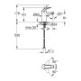 Змішувач для раковини Grohe BauCurve S-Size 32848000