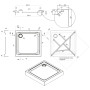 Душовий піддон Qtap Unisquare 309915