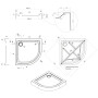 Душовий піддон Qtap Uniarc 309915