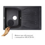 Кухонна мийка Lidz 790x500/200 BLA-03 (LIDZBLA03790500200)