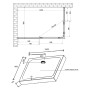 Душевая кабина Lidz Wiezak SC120x80.SAT.LOW.L Linie