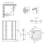 Душова кабіна Lidz Wawel SC90x90.SAT.LOW.GR