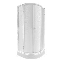 Набір Qtap душова кабіна Presto CRM1088AP5 Pear + піддон Uniarc 308815