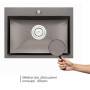 Кухонная мойка Qtap D5843BL Black 2.7/1.0 мм (QTD5843BLPVD10)