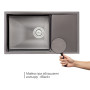 Кухонна мийка Qtap D7844BL Black 3.0/1.2 мм (QTD7844BLPVD12)