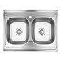 Кухонна мийка Lidz 6080 Decor 0,8 мм (LIDZ6080DEC08)