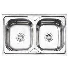 Кухонна мийка Lidz 5080 Polish 0,8 мм (LIDZ5080LPOL06)