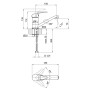 Змішувач для кухні Lidz (CRM) Premiera 41 002М