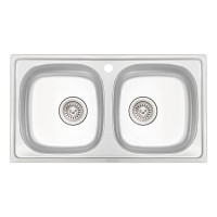 Кухонна мийка Qtap 7843-B Micro Decor 0,8 мм (QT7843BMICDEC08)