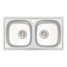 Кухонна мийка Qtap 7843-B Micro Decor 0,8 мм (QT7843BMICDEC08)