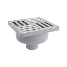 Трап ANI Plast TA5212EU вертикальний з нержавіючою решіткою 150х150