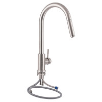 Змішувач для кухні з висувним виливом Lidz (NKS) 12 32 015FL-8