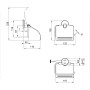 Тримач для туалетного паперу Lidz (CRM) 115.03.01