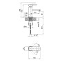 Змішувач для раковини Lidz (CRM) 21 45 001F