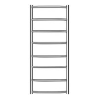 Водяна сушарка для рушників Lidz Trapezium (CRM) D38/25 400x1000 P8