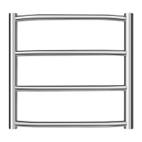 Водяна сушарка для рушників Lidz Trapezium (CRM) D38/25 500x500 P4