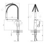 Смеситель для кухни с рефлекторным изливом Qtap Kuchyne 91107AC