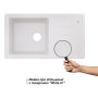 Кухонна мийка Lidz 780x435/200 WHI-01 (LIDZWHI01780435200)