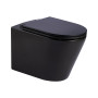 Унітаз підвісний  Qtap Scorpio безобідковий з сидінням Slim Soft-close QT1433053ERMB