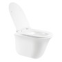 Унітаз підвісний Qtap Virgo безобідковий з сидінням Slim Soft-close QT1833051ERW
