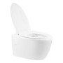 Унітаз підвісний Qtap Leo безобідковий з сидінням Slim Soft-close QT11331002ERW