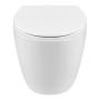 Унітаз підвісний Qtap Leo безобідковий з сидінням Slim Soft-close QT11331002ERW