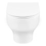 Унітаз підвісний Qtap Aries безобідковий з сідінням Slim Soft-close QT0333063ERW