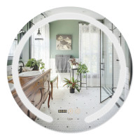 Дзеркало Qtap Mideya з антизапотіванням (DC-F802) 600х600 QT2078F802W