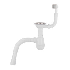 Сифон для кухонної мийки Lidz (WHI) 60 05 M001 01