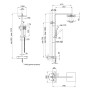 Термостатическая душевая система Qtap Sloup 57T103KNC