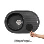 Кухонна мийка Lidz 780x500/200 GRF-13 (LIDZGRF13780500200)