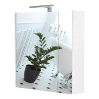 Зеркальный шкаф подвесной Qtap Albatross с подсветкой QT0177ZP700LW