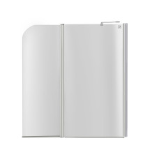 Штора на ванну Lidz Brama SS120x140R.CRM.TR скло прозоре, 6 мм, права