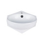 Раковина Qtap Leo 390x365x130 White з донним клапаном QT11115010W